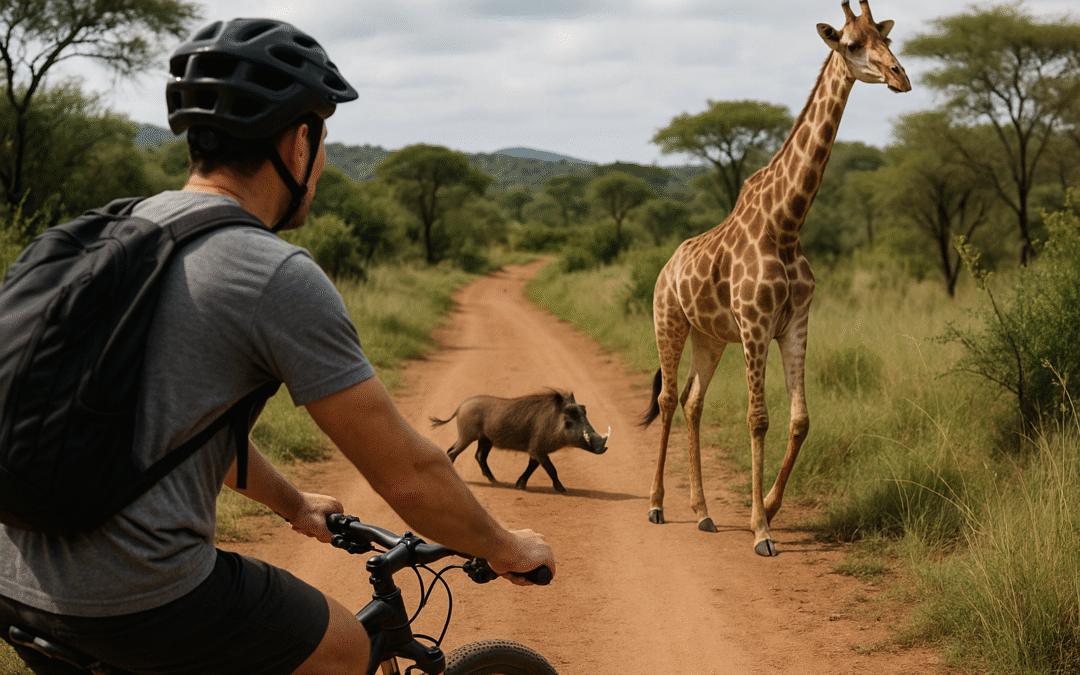 What wildlife might you encounter on a bush ride?